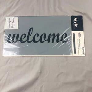 Style Selections Wood Stencil Kit 4 PC Family Welcome Home Sweet Home